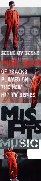 Misfits E4 TV Series Music Guide Banner